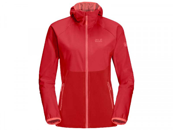 Jack Wolfskin Damen Softshell Jacke Go Hike rot