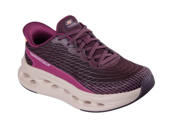 Skechers Damen Slip-ins: Max Cushioning Glide-Stp-Sapphire burgund