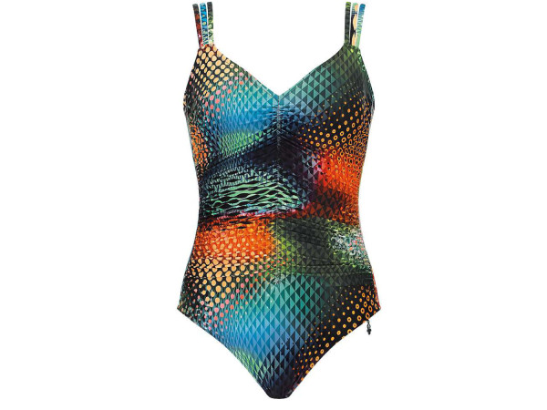 Opera Damen Badeanzug schwarz/multi C-Cup