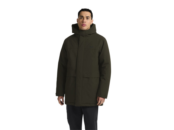 Jack Wolfskin Herren Parka Cold Camp Coat obsidian mos