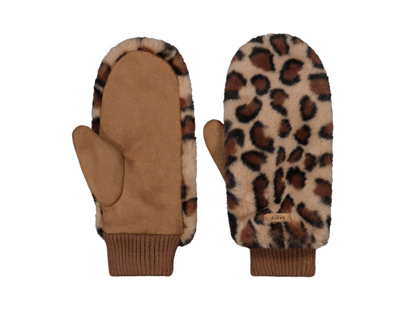 Barts Damen Fäustline FUR MITTS print brown