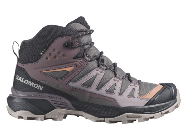 Salomon Damen Hikingschuhe X Ultra 360 Mid GTX plum/kitten