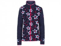 Almgwand Damen Strickfleece Jacke Wolfendorn blau/Windstopper Almgwand Damen Strickfleece Jacke Wolfendorn blau/Windstopper