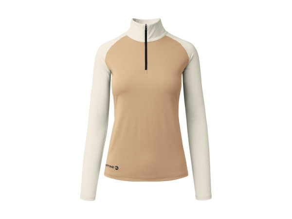 Martni Sportswear Damen Halfzip Tee HORIZON desert/white