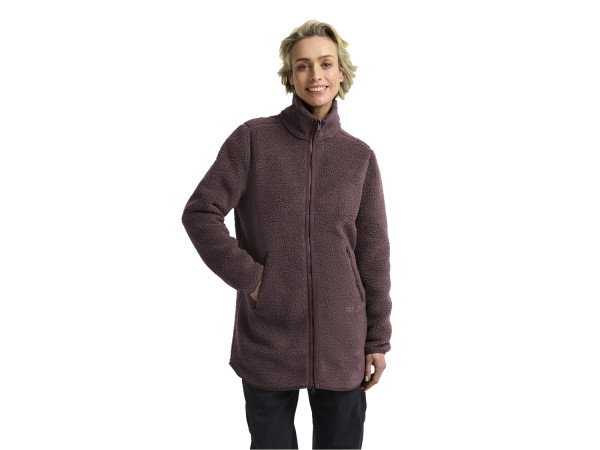Jack Wolfskin HIGH CURL COAT Damen Fleecejacke sheer plum