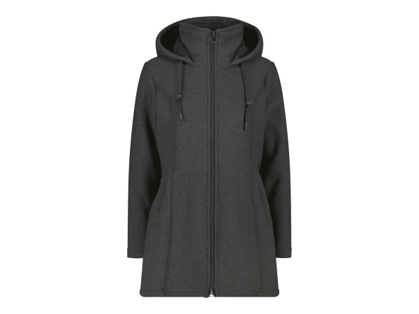 CMP Damen Fleece-Parka carbone/meliert