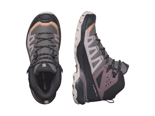 Salomon Damen Hikingschuhe X Ultra 360 Mid GTX plum/kitten