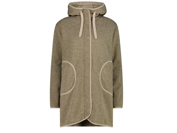 CMP Damen Parka khaki/meliert feste Kapuze
