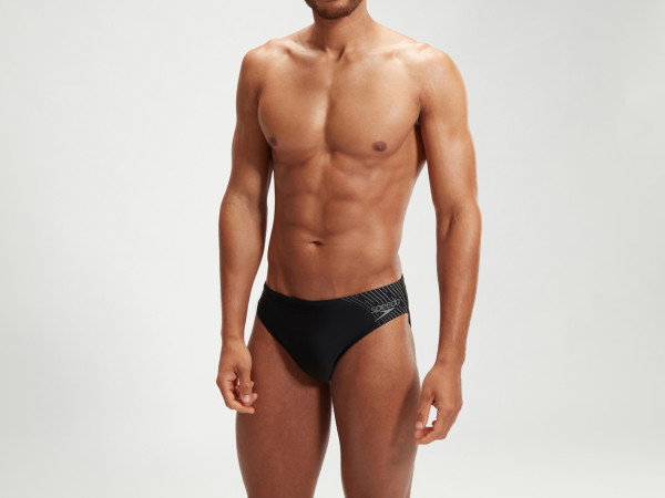 SPEEDO Badehose MEDLEY Logo7cm black/grey