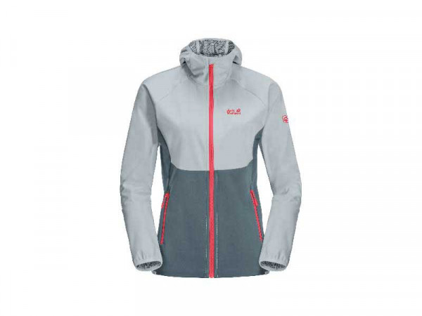 Jack Wolfskin Damen Softshell Jacke Go Hike grau