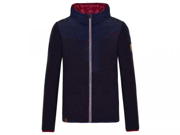 Almgwand Herrn Strickfleece jacke Kratzenberg blau/Windstopper