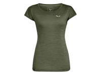 Salewa Damen T-Shirt Puez Melange Dry dark oliv Salewa Damen T-Shirt Puez Melange Dry dark oliv