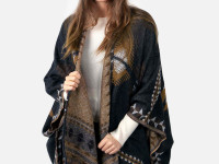 Vorschau: Barts Damen Poncho Layula charcoal Vorschau: Barts Damen Poncho Layula charcoal
