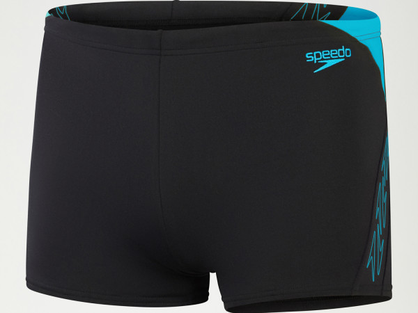 Speedo HYBERBOOM Kastenbadehose black/bolt2