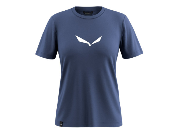 Salewa Damen T-Shirt Solidlogo Dri-Release dark denim