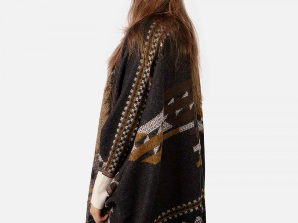 Barts Damen Poncho Layula charcoal