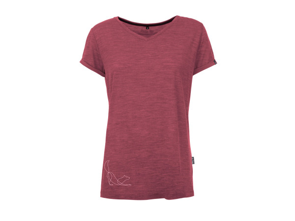 Pally Hi Damen Shirt Stretch Sketch heather tulip