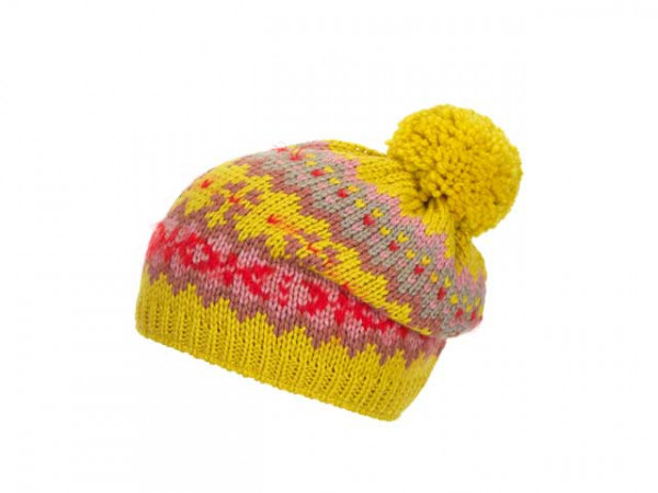 Eisbär Beanie W Gelb/Multi Pommel